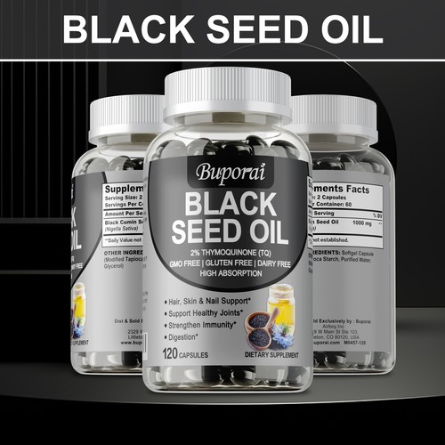 Olio semi nero 1000mg - nero,
