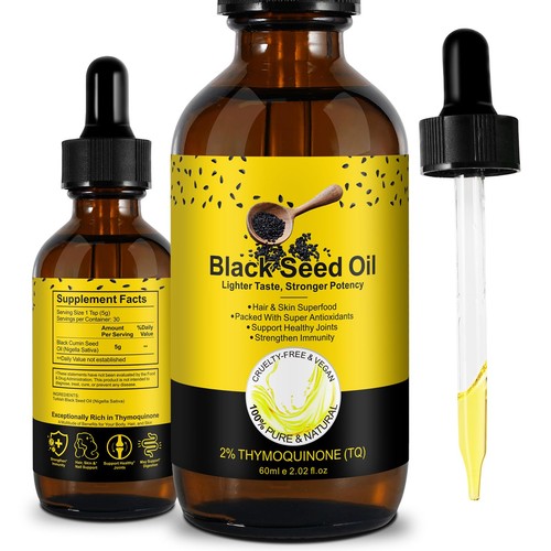 Black seed oil - black,