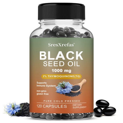Olio semi nero 1000mg - nero,