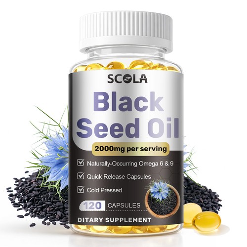 Olio semi nero 2000mg 120 - olio,